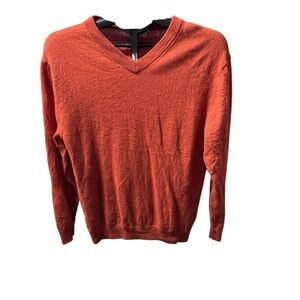 Turnberry 100% extra fine merino wool men’s orange sweater m sw6